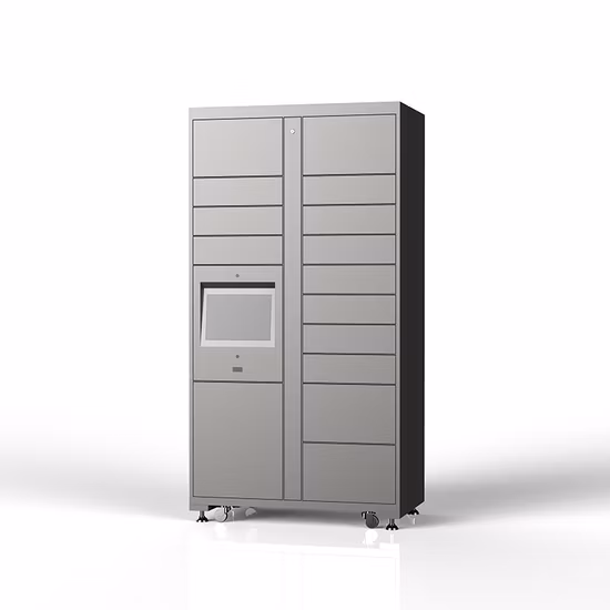 Barcode Qr Code Safe Library Storage Locker for Supermarket