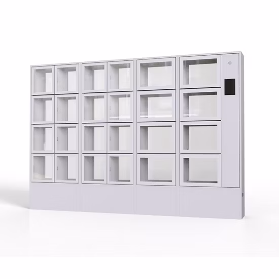 Customized Steel Electronic Luggage Storage Locker Qr Code Intelligent Parcel Lockers