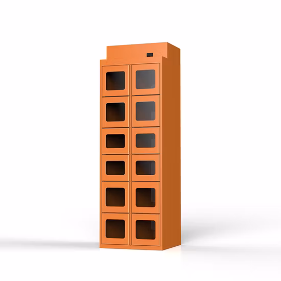 Armadietto per dipendenti della biblioteca con codice QR e codice a barre per supermercato