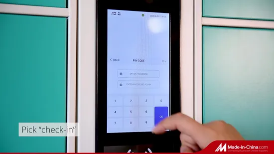 Armadietto di deposito elettronico per deposito elettronico con codice Qr in metallo usato per supermercato o palestra